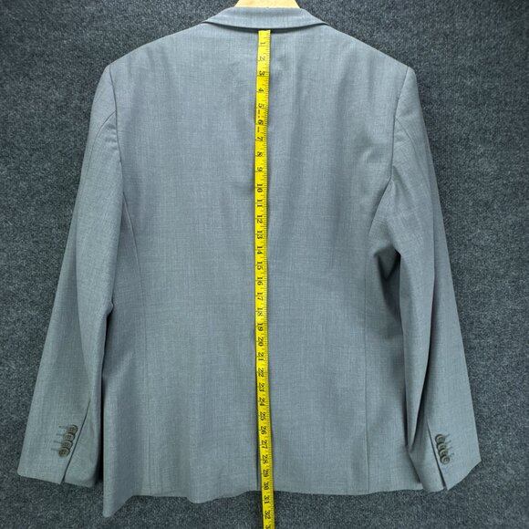 **SOLD**Theory Suit Mens Jacket 44R Pants 38W 2PC Gray Wool Blend XYLO - Picture 6 of 15
